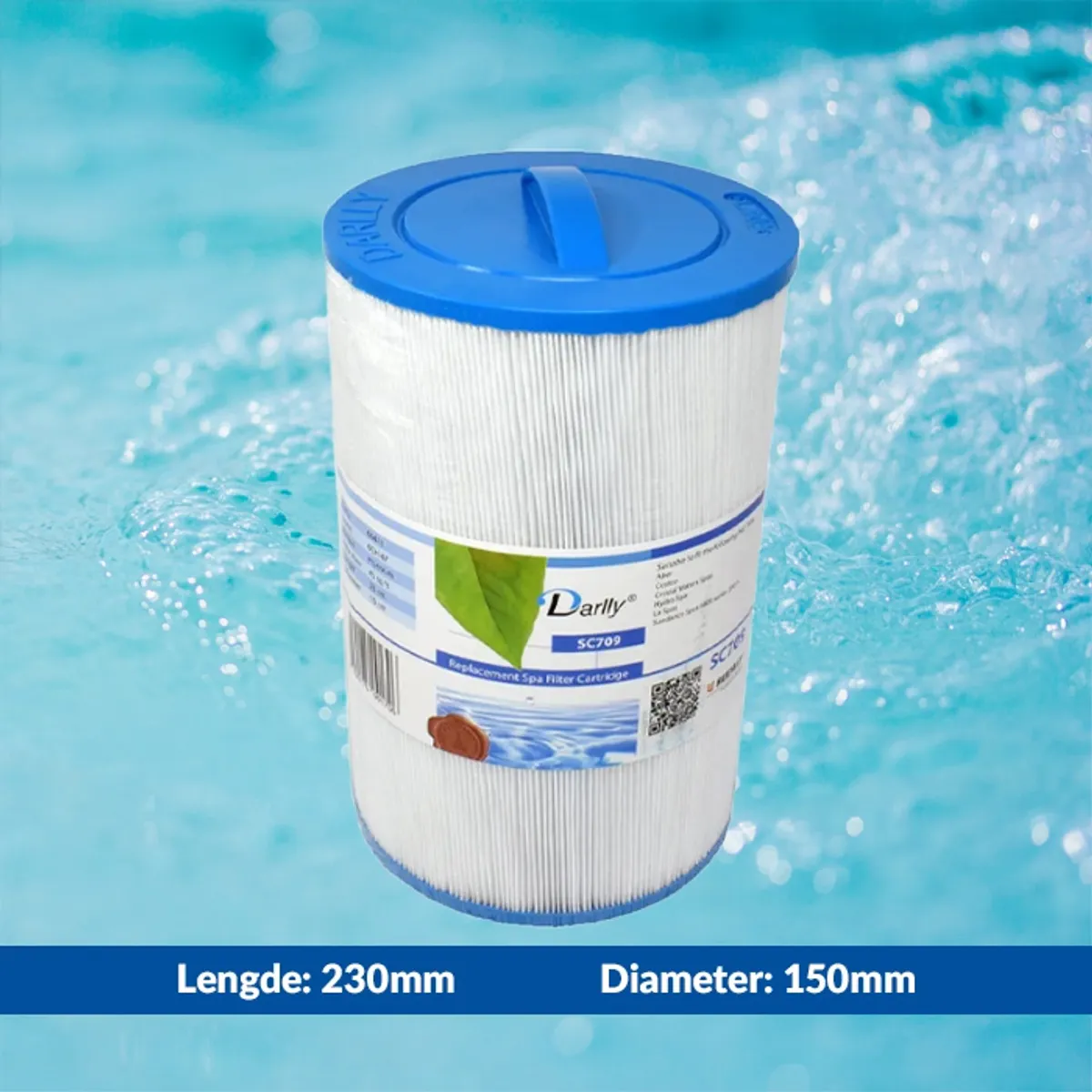 Spa filter 45 sq. ft. fingjenget, vaskbart - SC709