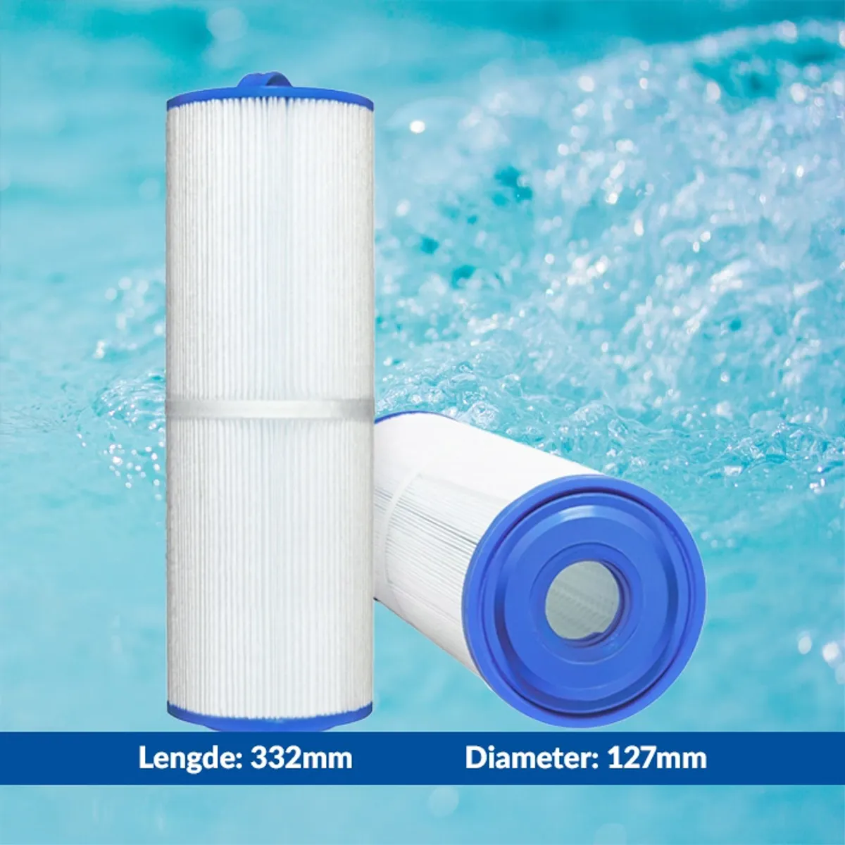 Spa filter 75 sq. ft. m/ innvendige gjenger, vaskbart 