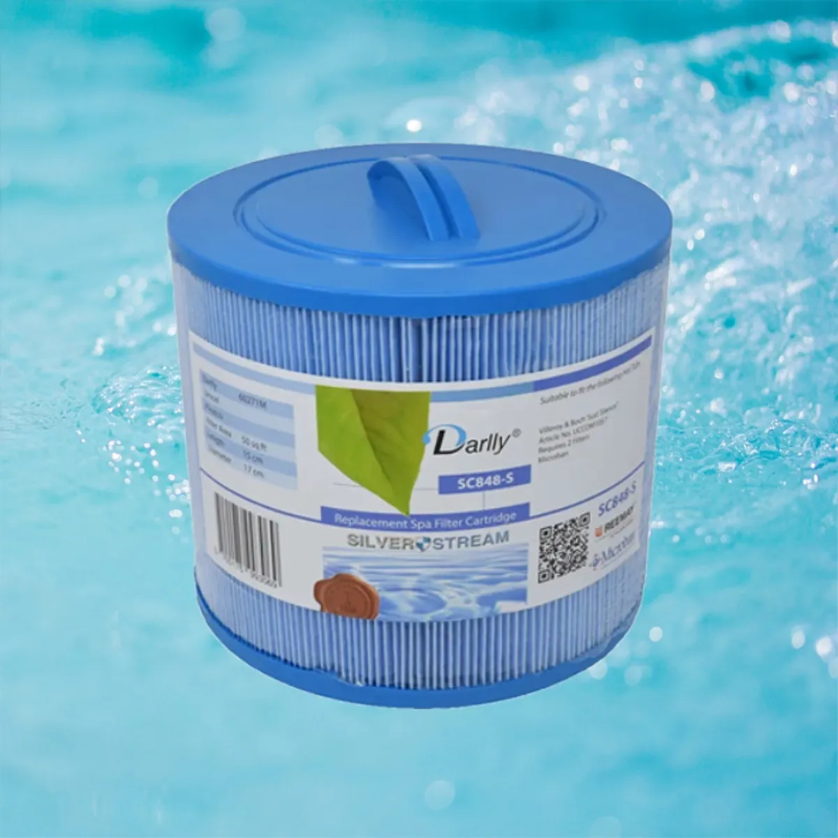 Spa filter 50 sq. ft. m/ grove gjenger, vaskbart - SC848-S