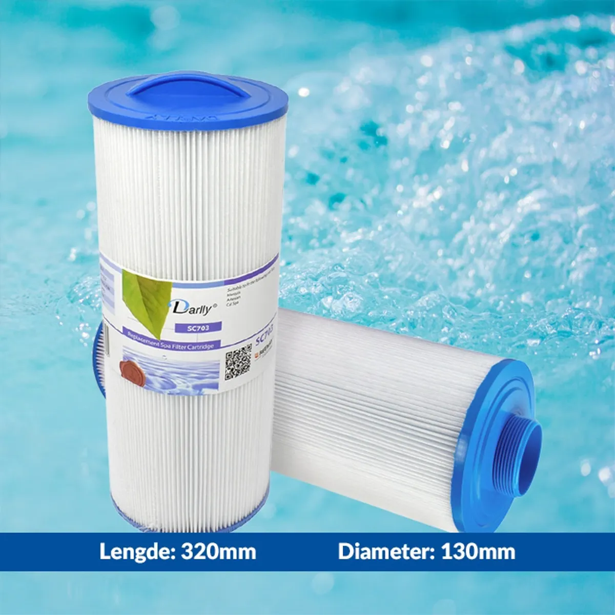 Spa filter 35 sq. ft. fingjenget, vaskbart (Marquis)
